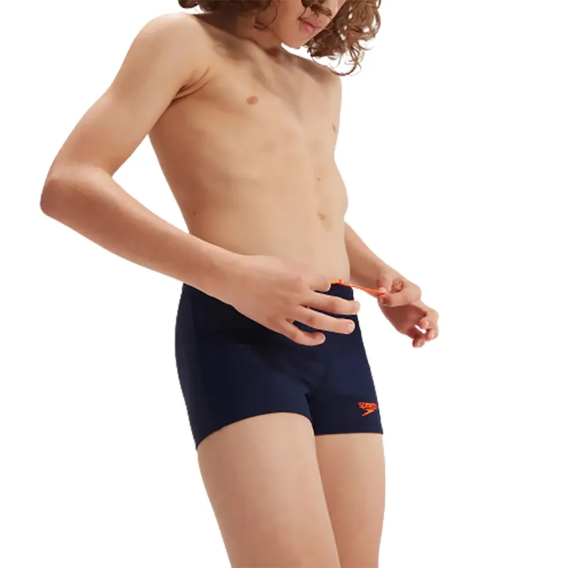 Speedo Boys Hyper Boom Panel Aquashort Navy/Orange/Cobalt-6